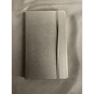 EXCEED Black Faux Leather Notebook Journal Elastic Closure Lined Pages